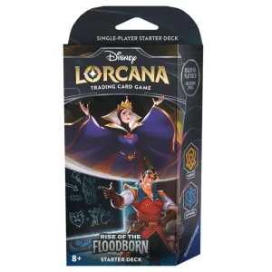 Lorcana Rise of the Floodborn Starter Deck The Queen/Gaston (Amber & Sapphire)