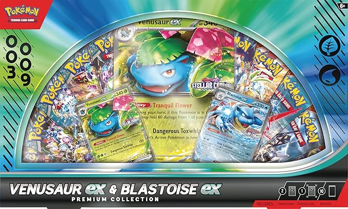 Venusaur and Blastoise Ex Premium Collection - Inglés