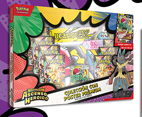 Ascenso Heróico - Par de Poster Mega Lucario y Mega Gardevoir ex - Español