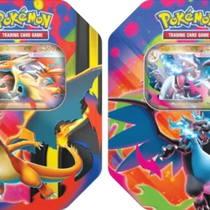 Par de Latas Mega Charizard X / Mega Charizard Y - Español