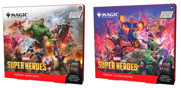 Marvel Super Heroes - Scene Box - el par con ambas versiones