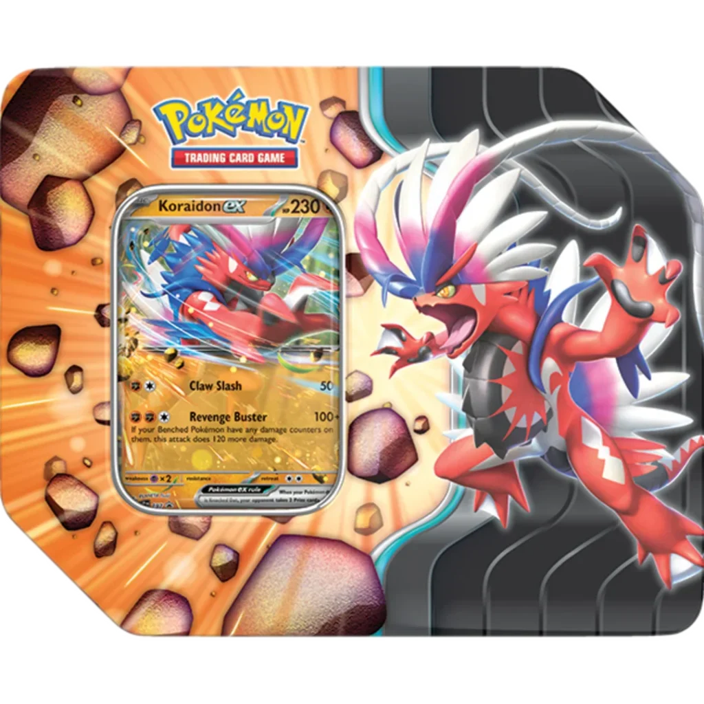 Slashing Legends Tin - Koraidon ex - Inglés